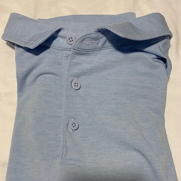 Lululemon Light Blue Men's Polo Shirt golf size small EEUC - Picture 3 of 5